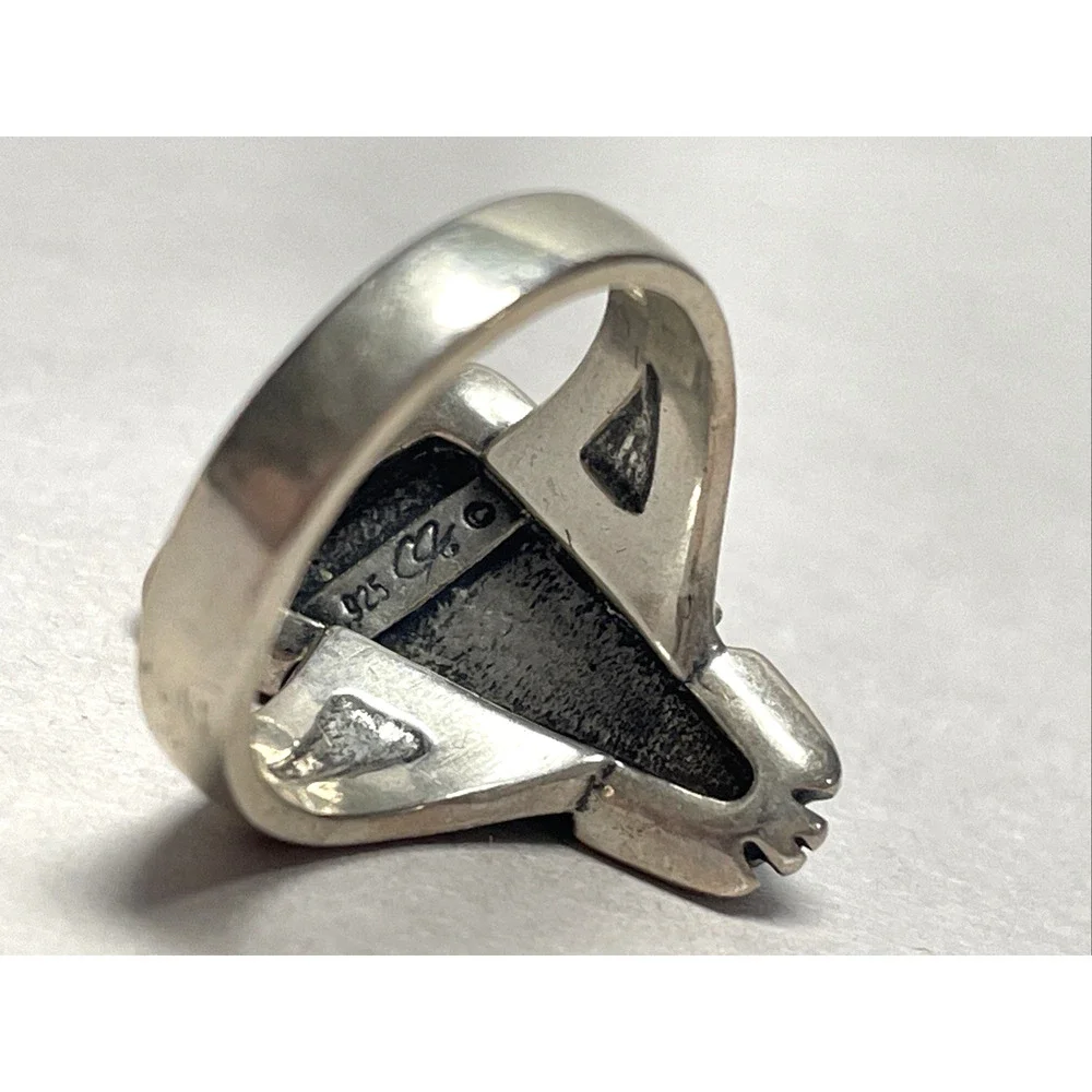 Vintage Carlisle Sterling Silver Turquoise Ring Southwestern Size 5.75 6g